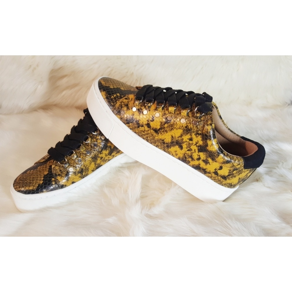 Joie Hamdan Snake Print Sneakers